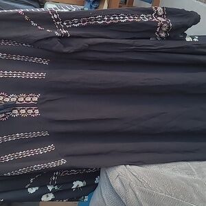 Knox Rose embroidered long sleeve dress